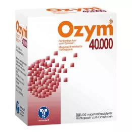 OZYM 40 000 harde kapsler med enterisk belegg, 200 stk