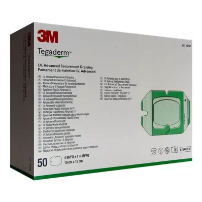 TEGADERM 3M I.V. Advanced Fixation V.10x12 cm 1688, 50 stk