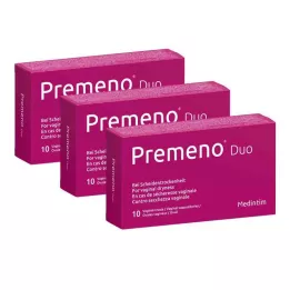 PREMENO Duo vaginal vagula, 3 x 10 stk
