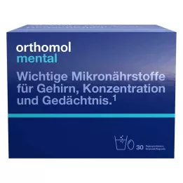 ORTHOMOL mentalt granulat/kapsler 30 dager kombi, 30 stk