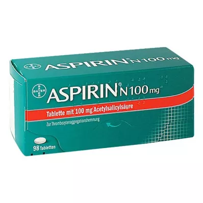 ASPIRIN N 100 mg tabletter, 98 stk ASPIRIN N 100 mg tabletter, 98 stk