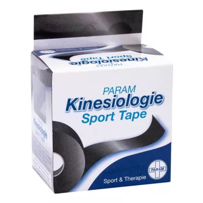 KINESIOLOGIE Sport Tape 5 cmx5 m svart, 1 stk KINESIOLOGIE Sport Tape 5 cmx5 m svart, 1 stk