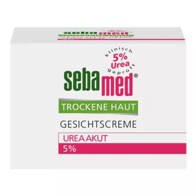 SEBAMED Tørr hud 5 % urea akutt ansiktskrem, 50 ml