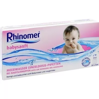 RHINOMER babysanft sjøvann 5 ml enkeltdose pip. 20X5 ml