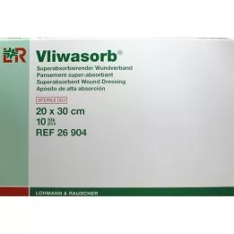 VLIWASORB superabsorb.absorb.comp.sterile 20x30 cm, 10 stk