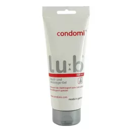 CONDOMI Smøremiddel og massasjegel, 200 ml