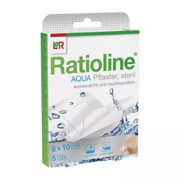 RATIOLINE aqua Shower Plaster Plus 8x10 cm steril, 5 stk