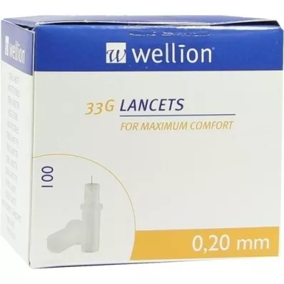 WELLION Lancetter 33 G, 100 stk