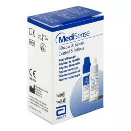 MEDISENSE Kontr. løsning glukose + ketoner H/L, 2 fl