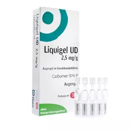 LIQUIGEL UD 2,5 mg/g oftalmisk gel i en enkeltdosebeholder, 30X0,5 g
