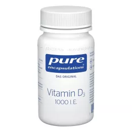 PURE ENCAPSULATIONS Vitamin D3 1000 IE kapsler, 60 kapsler