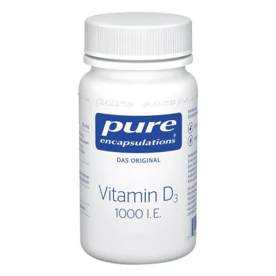 PURE ENCAPSULATIONS Vitamin D3 1000 IE kapsler, 60 kapsler PURE ENCAPSULATIONS Vitamin D3 1000 IE kapsler, 60 kapsler
