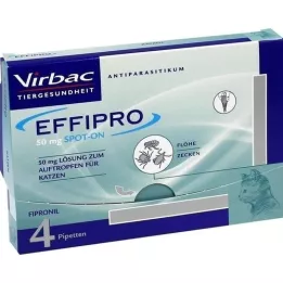 EFFIPRO 50 mg oppløsning til katter, 4 stk