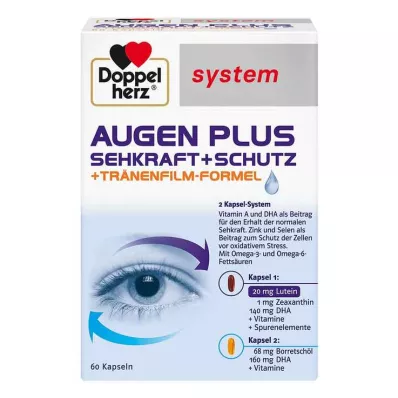 DOPPELHERZ Eyes plus vision+protection system kapsler, 60 stk DOPPELHERZ Eyes plus vision+protection system kapsler, 60 stk