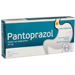 PANTOPRAZOL HEXAL b.Magetabletter mot halsbrann, 14 stk