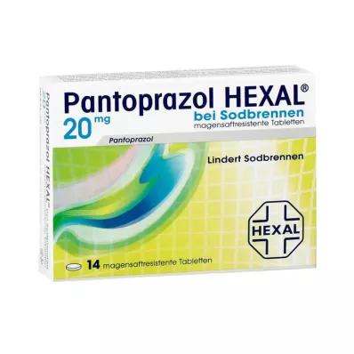 PANTOPRAZOL HEXAL b.Magetabletter mot halsbrann, 14 stk PANTOPRAZOL HEXAL b.Magetabletter mot halsbrann, 14 stk