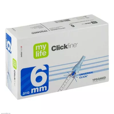 MYLIFE Clickfine pennenåler 6 mm 31 G, 100 stk MYLIFE Clickfine pennenåler 6 mm 31 G, 100 stk