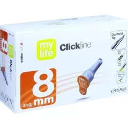 MYLIFE Clickfine pennåler 8 mm, 100 stk