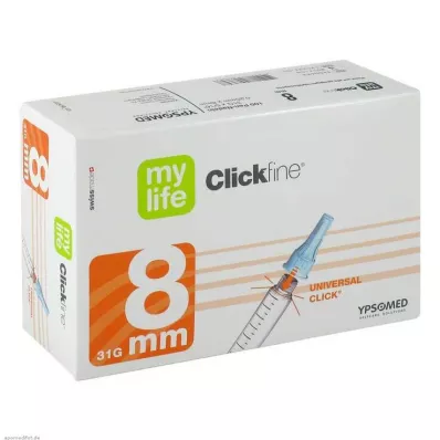 MYLIFE Clickfine pennåler 8 mm, 100 stk MYLIFE Clickfine pennåler 8 mm, 100 stk