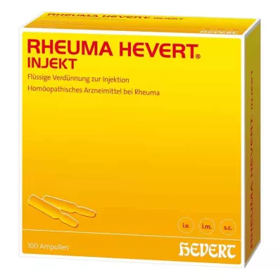 RHEUMA HEVERT injeksjonsampuller, 100X2 ml RHEUMA HEVERT injeksjonsampuller, 100X2 ml