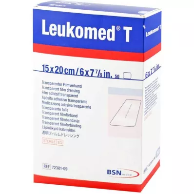 LEUKOMED transp.sterilt plaster 15x20 cm, 50 stk