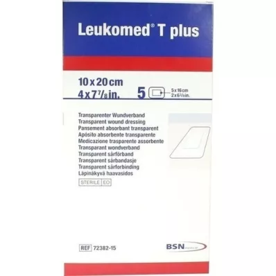 LEUKOMED transp.plus sterile plaster 10x20 cm, 5 stk