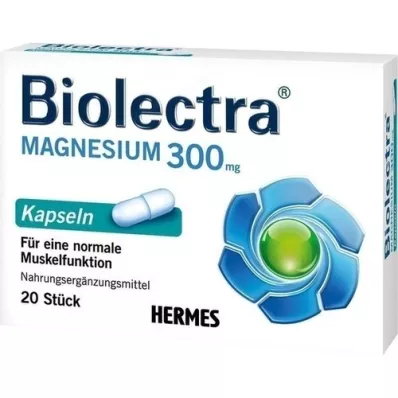 BIOLECTRA Magnesium 300 mg kapsler, 20 kapsler