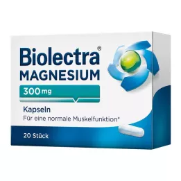 BIOLECTRA Magnesium 300 mg kapsler, 20 kapsler