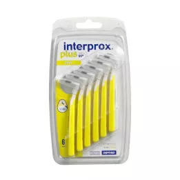 INTERPROX pluss mini gul mellomromsbørste, 6 stk