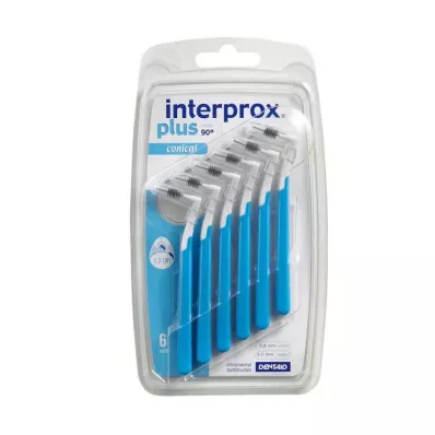 INTERPROX pluss konisk blå mellomromsbørste, 6 stk INTERPROX pluss konisk blå mellomromsbørste, 6 stk