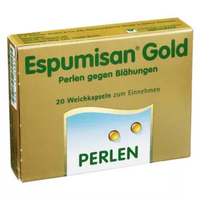 ESPUMISAN Gullperler mot flatulens, 20 stk ESPUMISAN Gullperler mot flatulens, 20 stk