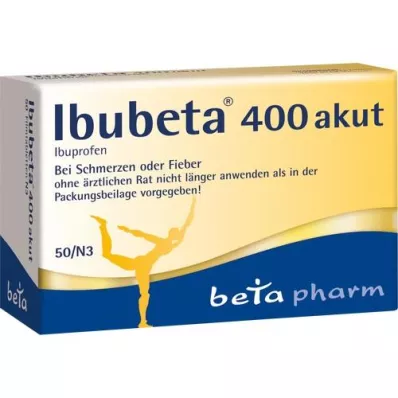 IBUBETA 400 akutte filmdrasjerte tabletter, 50 stk