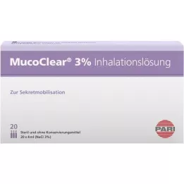 MUCOCLEAR 3 % NaCl inhalasjonsoppløsning, 20X4 ml