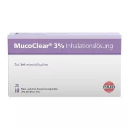 MUCOCLEAR 3 % NaCl inhalasjonsoppløsning, 20X4 ml