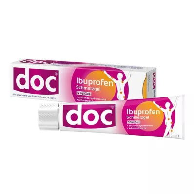 DOC IBUPROFEN Smertegel 5 %, 50 g DOC IBUPROFEN Smertegel 5 %, 50 g