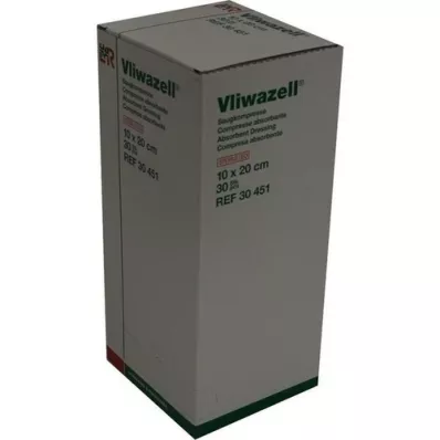 VLIWAZELL Absorberende kompresser sterile 10x20 cm, 30 stk