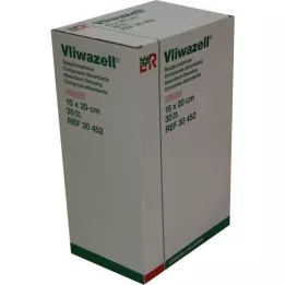 VLIWAZELL Absorberende kompresser sterile 15x20 cm, 30 stk