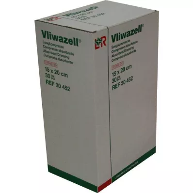 VLIWAZELL Absorberende kompresser sterile 15x20 cm, 30 stk VLIWAZELL Absorberende kompresser sterile 15x20 cm, 30 stk