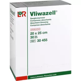 VLIWAZELL Absorberende kompresser sterile 20x25 cm, 30 stk