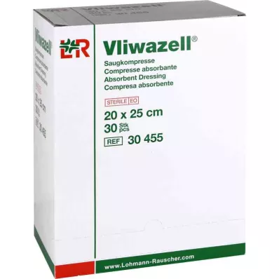 VLIWAZELL Absorberende kompresser sterile 20x25 cm, 30 stk VLIWAZELL Absorberende kompresser sterile 20x25 cm, 30 stk