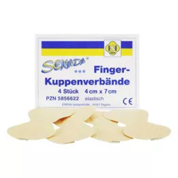 SENADA Fingertuppbandasje 4x7 cm, 4 stk