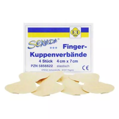 SENADA Fingertuppbandasje 4x7 cm, 4 stk SENADA Fingertuppbandasje 4x7 cm, 4 stk