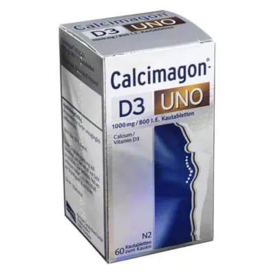 CALCIMAGON D3 Uno tyggetabletter, 60 stk CALCIMAGON D3 Uno tyggetabletter, 60 stk