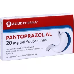PANTOPRAZOL AL 20 mg mot halsbrann enterotabletter, 14 stk