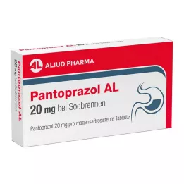 PANTOPRAZOL AL 20 mg mot halsbrann enterotabletter, 14 stk