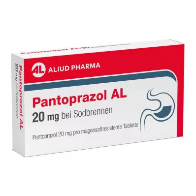 PANTOPRAZOL AL 20 mg mot halsbrann enterotabletter, 14 stk