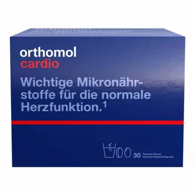 ORTHOMOL Cardio granulat/kapsler/tablett kombipakke, 1 stk