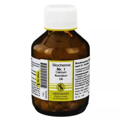 BIOCHEMIE 1 Calcium fluoratum D 6 tabletter, 400 stk