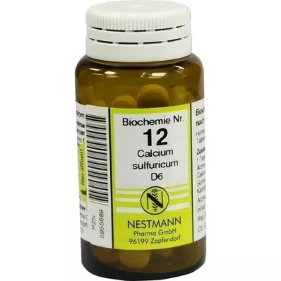 BIOCHEMIE 12 Calcium sulfuricum D 6 tabletter, 100 stk