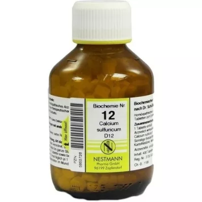 BIOCHEMIE Calcium sulfuricum D 12 tabletter, 400 stk